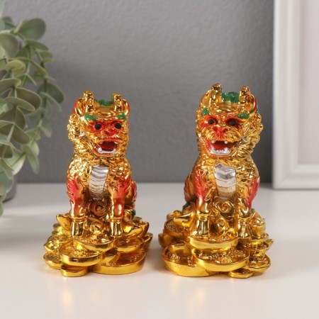 NECSK Polystone "Kirina on Monets" gold set 2 pcs 6x9x10.5 cm