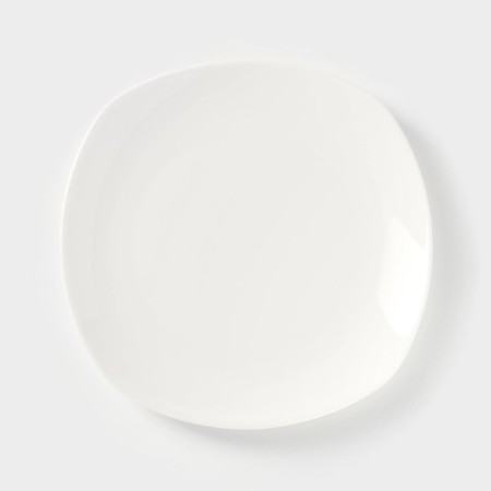 Porcelain dessert plate wilmax ilona, ​​d = 19.5 cm, white color