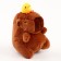 Soft toy "Capybara with a duck", on a key fob, 13 cm