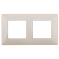 The frame for the circuit breaker for 2 posts, era Elegance, ivory