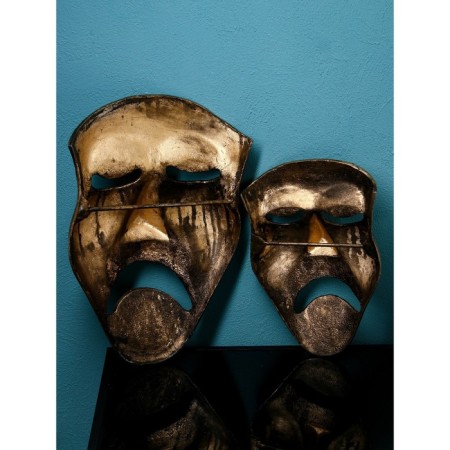 A set of figures "Mask is sad", polystone, 60 cm, 2 pcs, color gold-4
