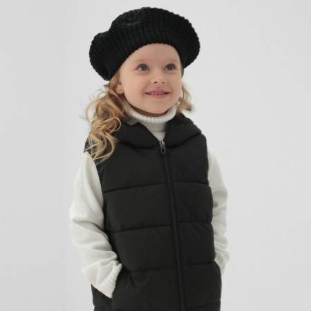 Children's ’width minku, black color, height 92 cm-2