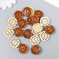 Buttons wood for creativity 2 punctures 