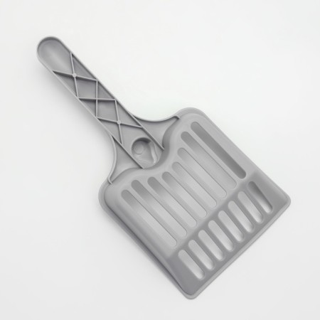 The toilet open with the side entrance with a scoop and a filter, 50 x 35 x 24 cm, blue-8