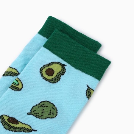 Women's socks "avocado", blue color, size 36-40-1