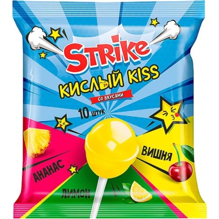 Caramel on a stick "Strike", sour, 113g