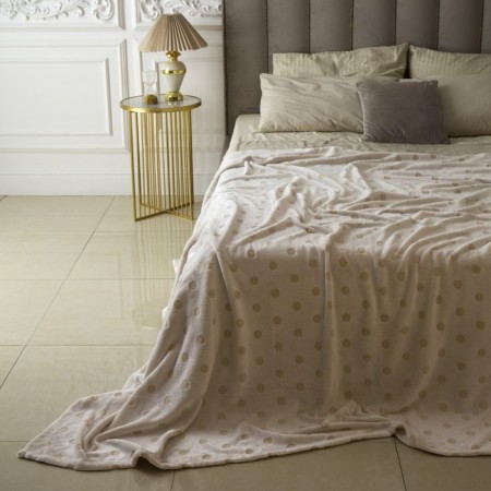 Placed “Peas”, size 180x200 cm, beige color
