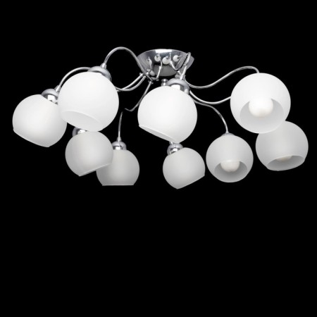 Ceiling chandelier Citilux "Luciana" CL147191, 66x66x25 cm, 9x60W, E14, Gray color-1