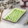 Ceramic dish with a saucer "Tallula", 21 × 12 cm, green color