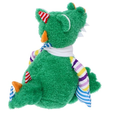 Soft toy "Crocodile Rob in a white fleece scarf", 20 cm-2