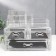 ORGANIZER CHARGANIZER Plastic 3 Transparent boxes 16x19x12 cm