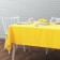 Billy tablecloth, diameter 170 cm, yellow color