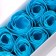 Soap roses, blue, set of 10 pcs.