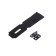 Layer for a hinged lock, with a eye, l = 120 mm, black