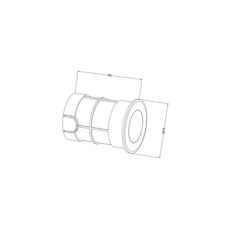 Introduced lamp Outdoor O044DL-L3S3K, 3W, 7.5x7.5x9.5 cm, LED, 210LM, 3000K, Silver Color-6