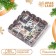 Cookie box, confectionery packaging, "beautiful evening", 12 x 12 x 3 cm, new year