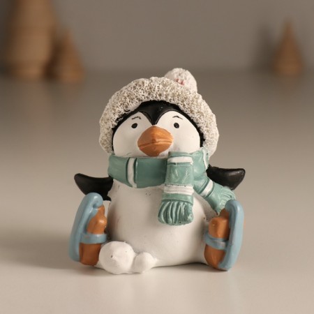 Polystone souvenir "Penguin in mini-nog" MIX 7x6x7 cm