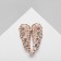 Brooch "Breath of Spring", colored in pink gold