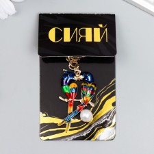 Metal keychain, enamel 