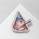 Brooch wooden "meme" osi, color