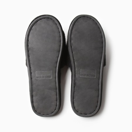 Women's slippers with an open nose size 40-41, the color is gray-18