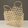 Wicker basket, 25x12x12/24 cm, bamboo