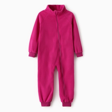 The overalls collar-hard, the color is purple, height 98-104 cm