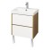 Tumba under the Aquaton sink "Scandil 55", white color, venistal oak