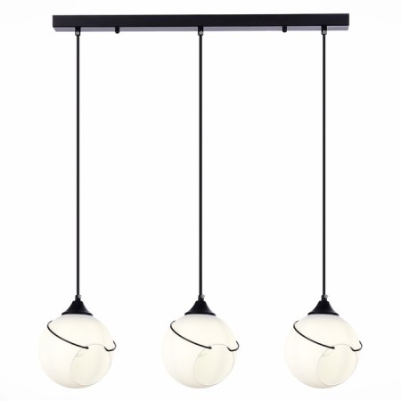 Suspended EVOLUCE lamp. Sle103143-03. Satturo. 3x60 watts, E27, 65.5x15x120 cm, black color