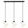 Suspended EVOLUCE lamp. Sle103143-03. Satturo. 3x60 watts, E27, 65.5x15x120 cm, black color