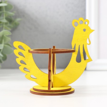 Easter stand "Kurochka" 9.5x8.5x8.3 cm (set of 5 parts) yellow-4
