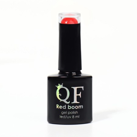 Gel nail polish "Red Boom", 3 phase, 8 ml, led/uv, color (67)-7