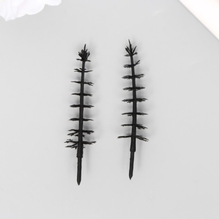 Decor for creating miniatures (trees) "Tree of the tree - Pine" nr 10 pcs 1.6x1.6x6.3 cm-2