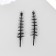 Decor for creating miniatures (trees) "Tree of the tree - Pine" nr 10 pcs 1.6x1.6x6.3 cm
