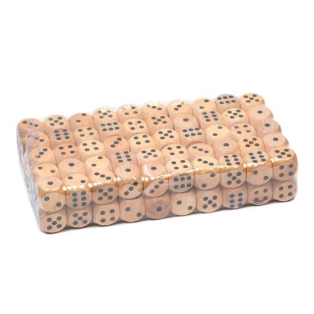 Playing bones, 2.5 x 2.5 cm, packing 100 pcs, wooden-1