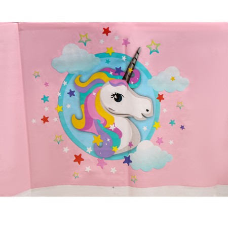 The tablecloth "Unicorn", 108x180 cm, pink color-4