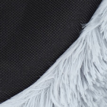Sungory with a pillow fur, satin, perioteum, 40 x 40 x 16 cm, gray-8
