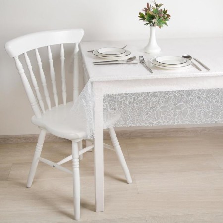The tablecloth without the base is the elaborate "openwork", 110 × 120 cm, the color is transparent