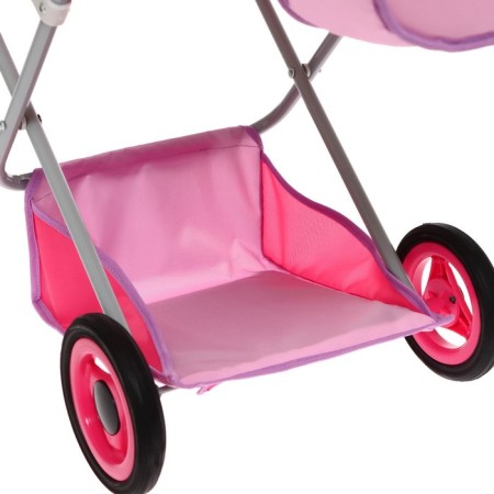 Puppet stroller No. 10, pink color with lilac-6