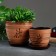 Set of pots "Vostok" 0.4; 1; 2.5; 5 l., Brown
