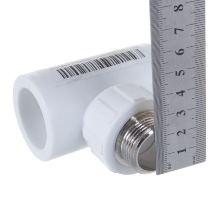 The Politekus tee, polypropylene, d = 32 mm x 3/4 ", external thread-1
