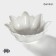 Porcelain salad Magistro "Blanche. Flower ", 200 ml, d = 13.5 cm, white color