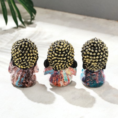 Figure "Buddha: I do not see, I do not hear, I do not say" 4,5x5x9cm, a set of 3pcs-3