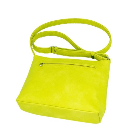 Female bag, artificial leather, light green 24x6x19 cm-2