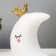 Nightlight "Moon with the crown" LED from the batteries white 16x8x19 cm Risalux