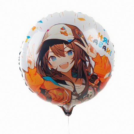Flaged balloon 18 "" anime. Kavai ", Circle, with a substrate-1