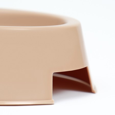 Plastic bowl 17 x 17 x 5 cm, 400 ml, beige-3