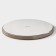 Porcelain plate with a magistro "Cerera" side, d = 25.5 cm, brown color