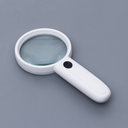 Lupa 3x, d = 8cm, with backlight, 2 aaa, white-6