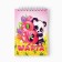 Notepad A6, 40 leaflets in a cage. Cardboard Cover "Panda, March 8"